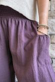Basso Shirring Balloon Pant Deep Damson